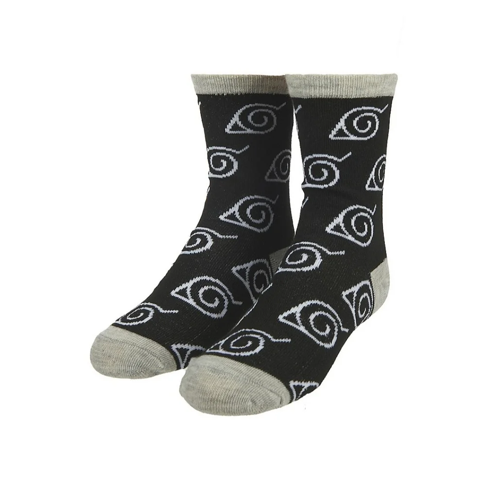 Naruto Noodle Box Boys 3-Pack Crew Socks Set